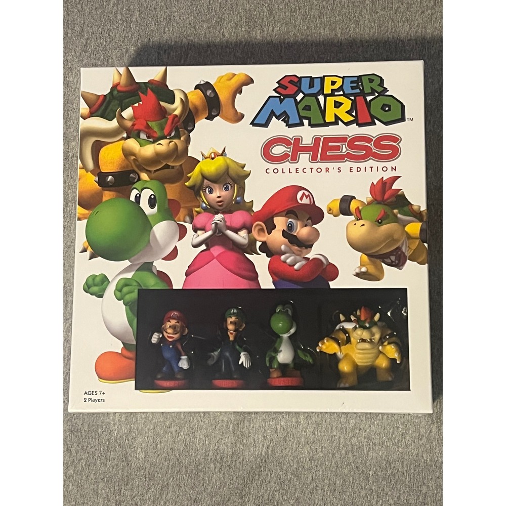 Super Mario Chess Collector's Edition Board Game Nintendo USAopoly Sealed New